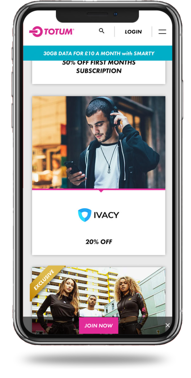 Image of UI taken from the Totum mobile app. 